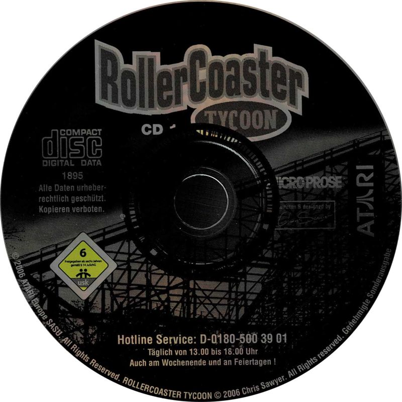 RollerCoaster Tycoon Gold Edition cover or packaging material MobyGames