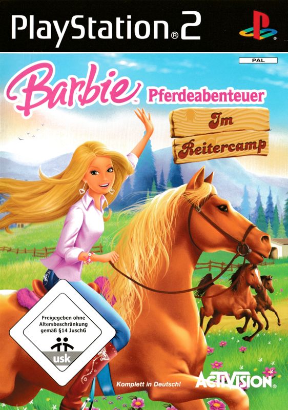 Front Cover for Barbie Horse Adventures: Riding Camp (PlayStation 2)