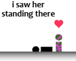 Front Cover for i saw her standing there (Browser) (Kongregate release)