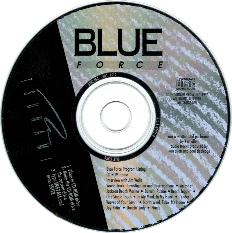 Media for Blue Force (DOS) (Alternate release)