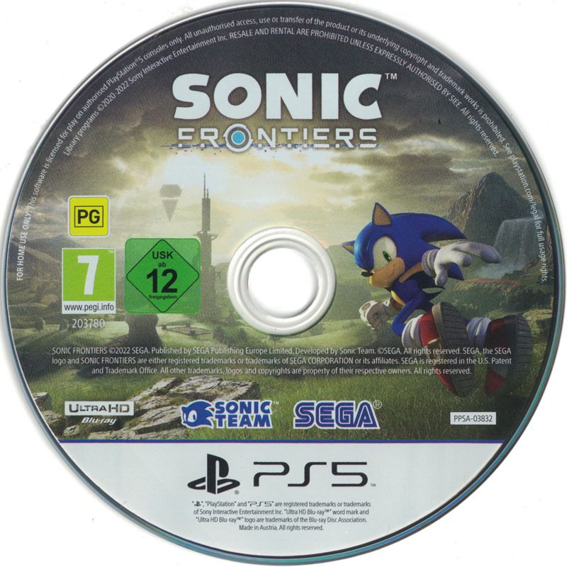  Sonic Frontiers - PlayStation 5 : Sega of America Inc