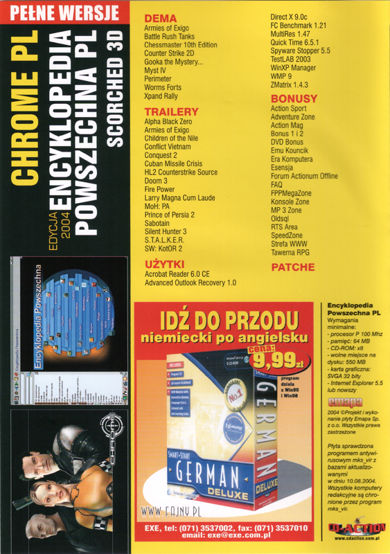 Other for Chrome (Windows) (CD-Action #104 (10/2004) covermount (DVD version)): Keep Case - Back