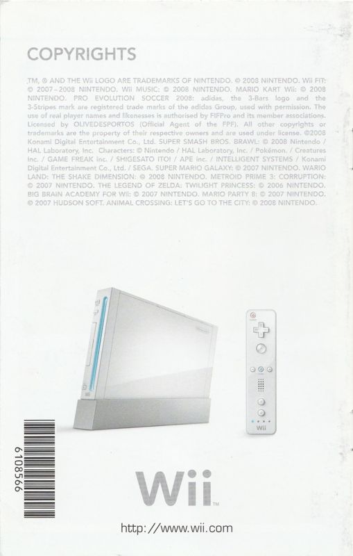 Advertisement for Naruto: Clash of Ninja Revolution 2 (Wii): Catalogue - Back