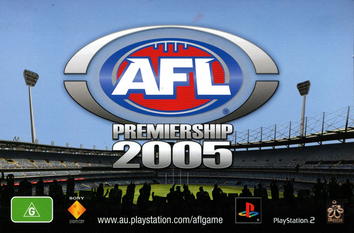 Extras for AFL Premiership 2005 (PlayStation 2): Flyer - front