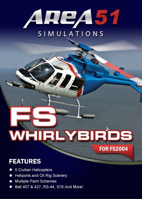 Front Cover for FS Whirlybirds (Windows): Area 51 Simulation release