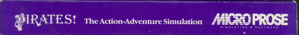 Spine/Sides for Sid Meier's Pirates! (Commodore 64) (Alternative cassette release)