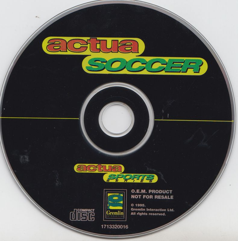 Media for VR Soccer '96 (DOS) (OEM release)