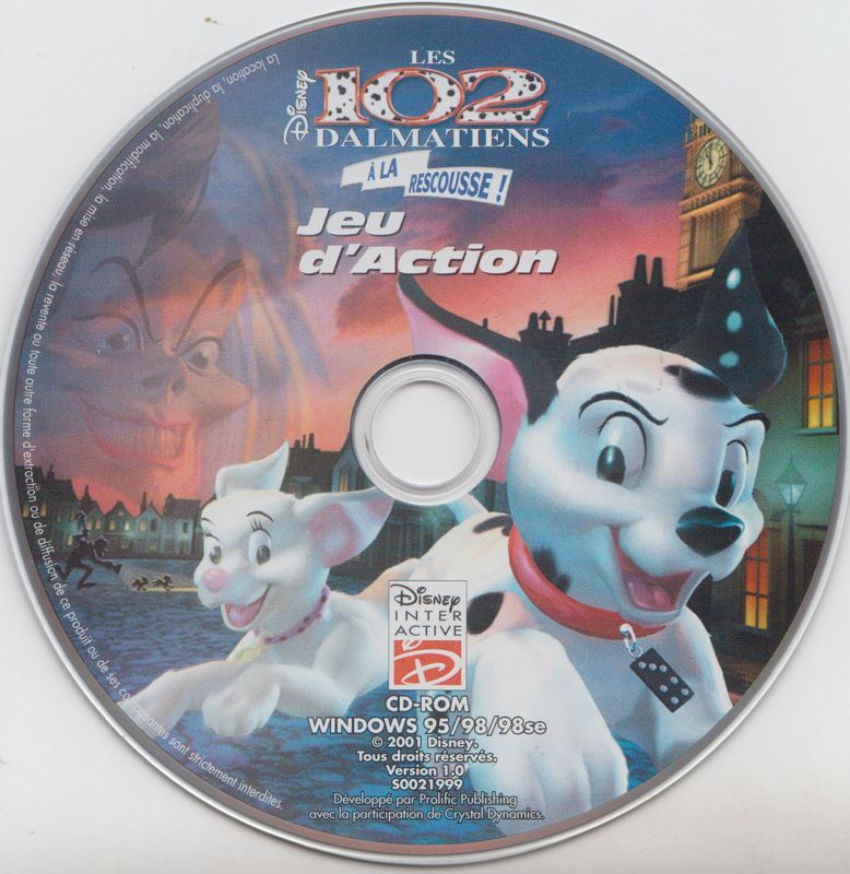 Media for Disney's 102 Dalmatians: Puppies to the Rescue (Windows) ("Disney Classiques" release (Disney 2001))