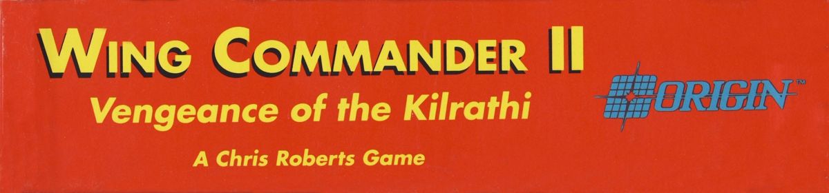Spine/Sides for Wing Commander II: Vengeance of the Kilrathi (DOS) (5.25" Disk release): Top