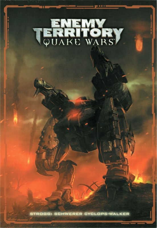 Extras for Enemy Territory: Quake Wars (Limited Collector's Edition) (Windows): Card 3/12: (Strogg) Cyclops Heavy Walker - Front