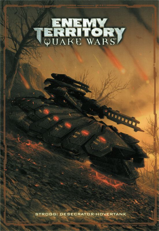 Extras for Enemy Territory: Quake Wars (Limited Collector's Edition) (Windows): Card 5/12: (Strogg) Desecrator Hovertank - Front