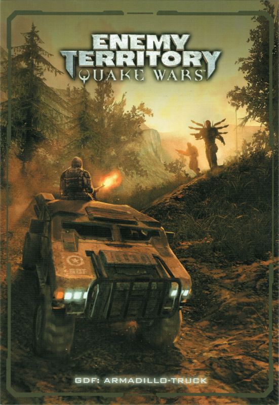 Extras for Enemy Territory: Quake Wars (Limited Collector's Edition) (Windows): Card 6/12: (GDF) Armadillo Jeep - Front