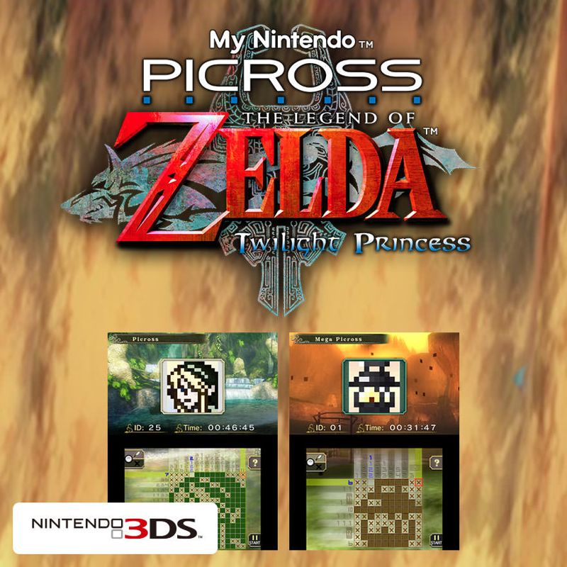 Front Cover for My Nintendo Picross: The Legend of Zelda - Twilight Princess (Nintendo 3DS)