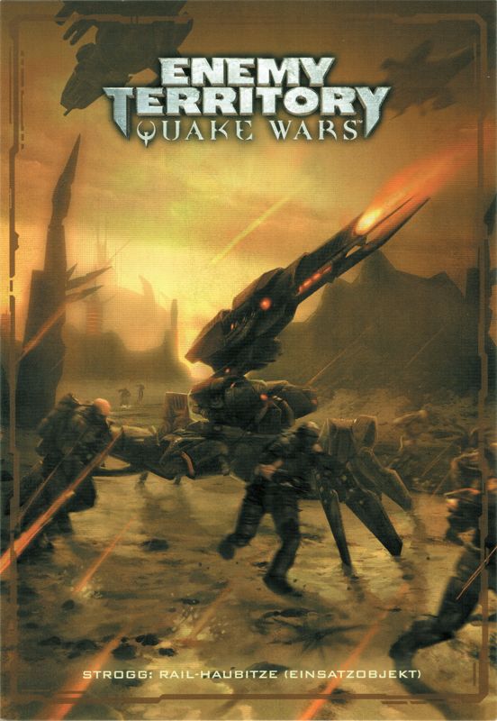 Extras for Enemy Territory: Quake Wars (Limited Collector's Edition) (Windows): Card 9/12: (Strogg) Rail Howitzer - Front