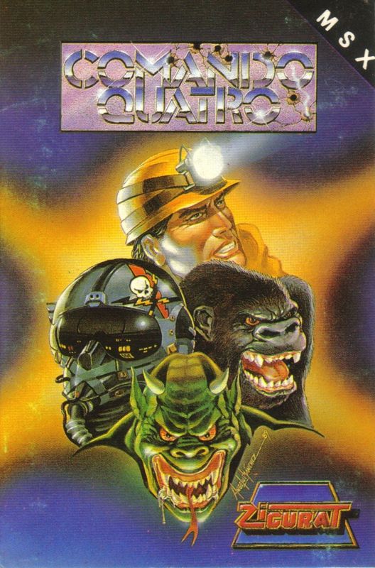 Front Cover for Comando Quatro (MSX)