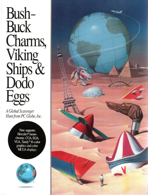 Front Cover for BushBuck Charms, Viking Ships & Dodo Eggs (DOS)