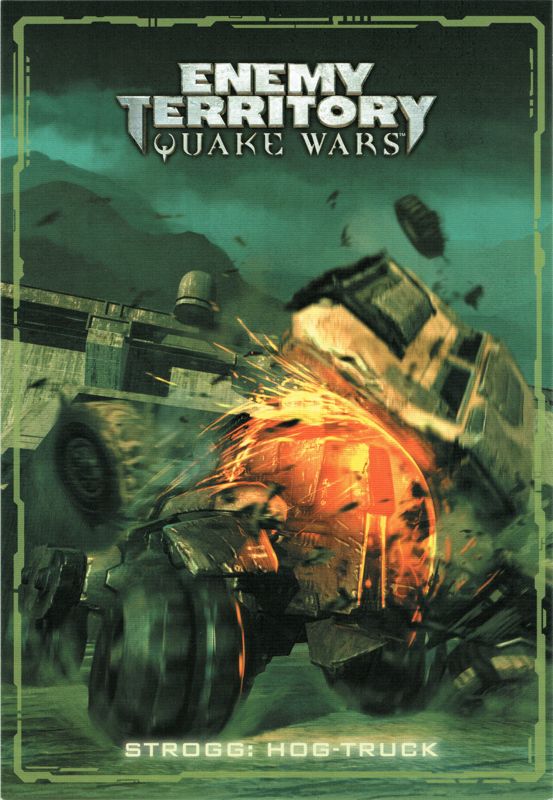 Extras for Enemy Territory: Quake Wars (Limited Collector's Edition) (Windows): Card 7/12: (Strogg) Hog Truck - Front