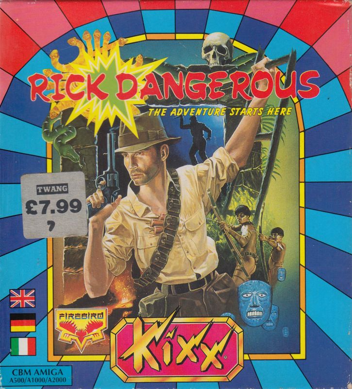 Front Cover for Rick Dangerous (Amiga) (Kixx release)