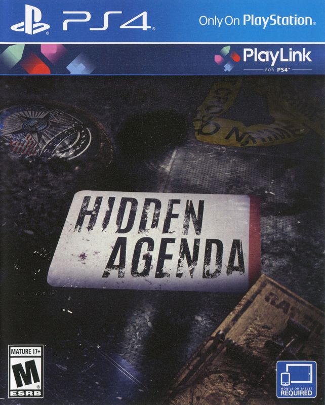 Front Cover for Hidden Agenda (PlayStation 4)