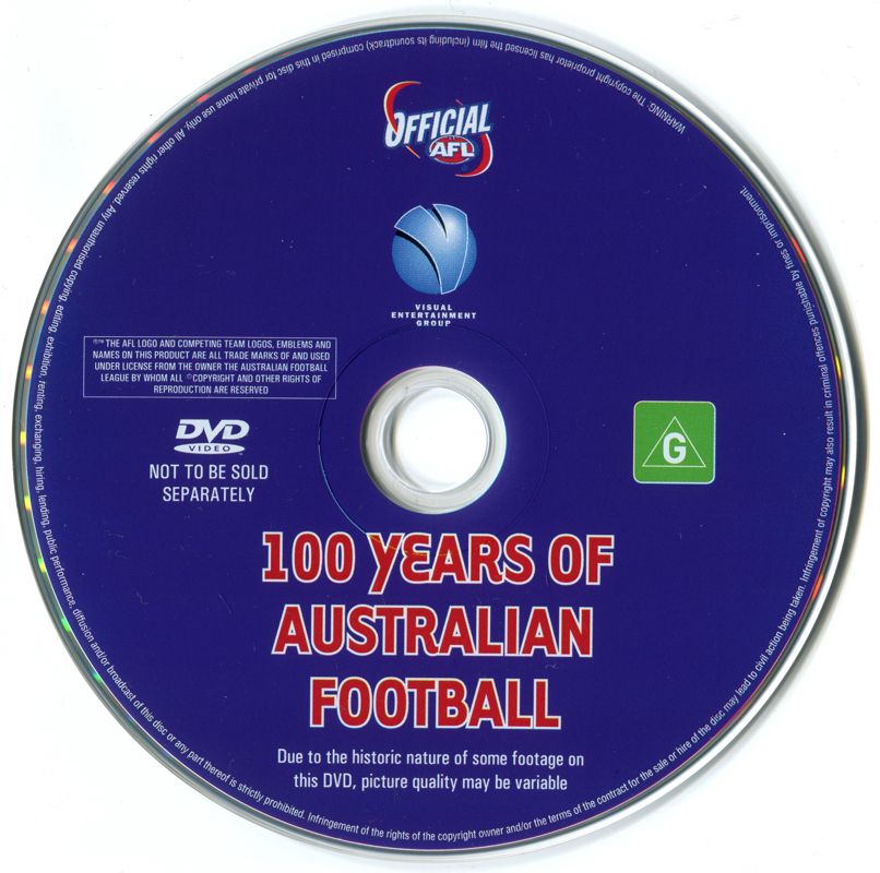 Media for AFL Premiership 2005 (PlayStation 2): Bonus Disc