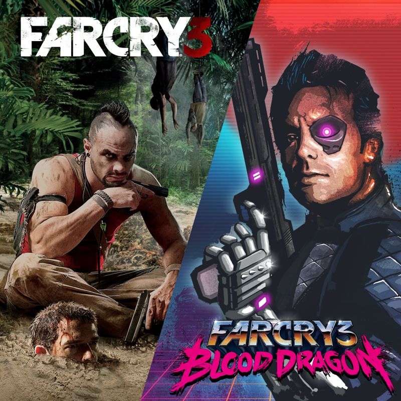 Front Cover for Far Cry 3 + Far Cry 3: Blood Dragon (PlayStation 3) (PSN release)