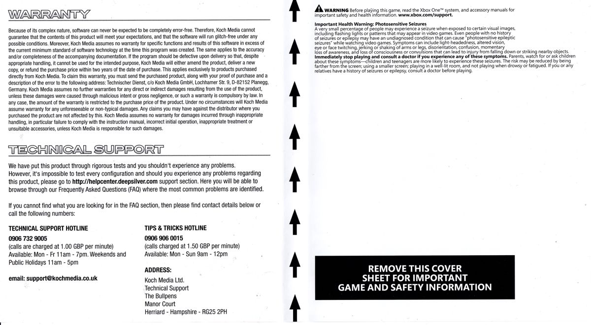 Inside Cover for Saints Row IV: Re-Elected & Gat Out of Hell (First Edition) (Xbox One)