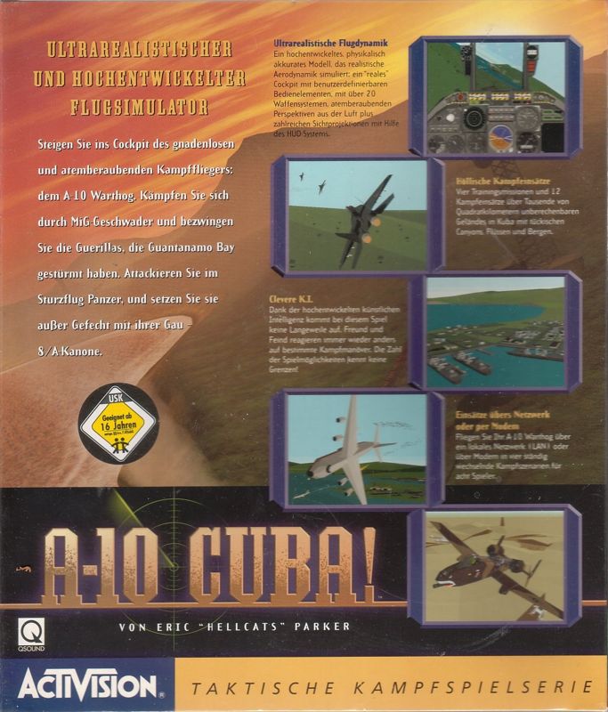 Back Cover for A-10 Cuba! (Windows)