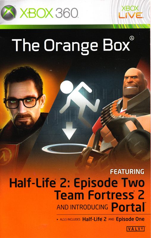 Manual for The Orange Box (Xbox 360): Front