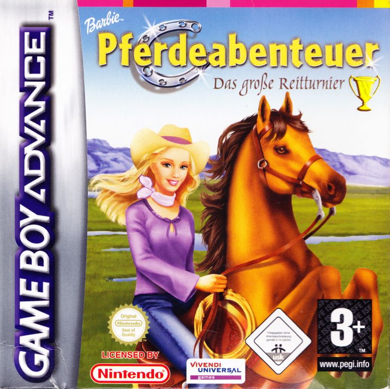 Front Cover for Barbie Horse Adventures: Blue Ribbon Race (Game Boy Advance)