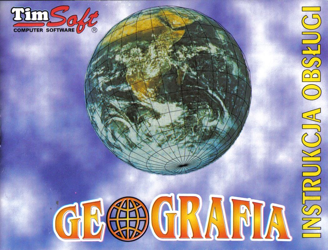 Manual for Edukacja (DOS) (CD-ROM release): <i>Geografia</i> - Front