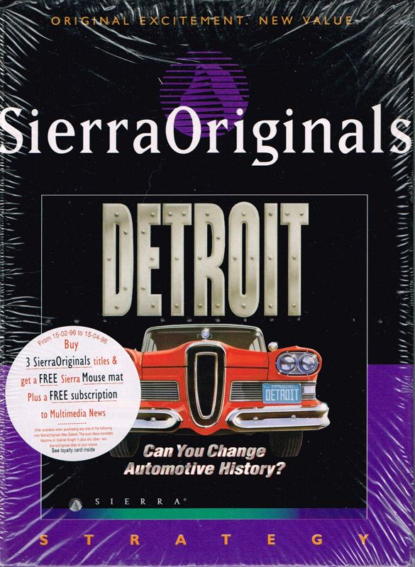 Front Cover for Detroit (DOS) (SierraOriginals release)