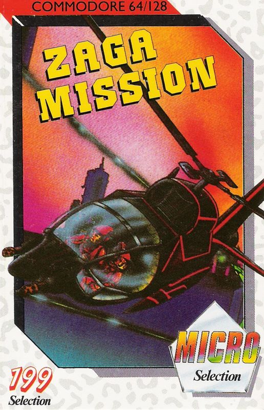 Front Cover for Zaga Mission (Commodore 64) (The Micro Selection release)