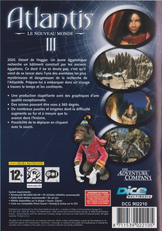 Back Cover for Beyond Atlantis II (Windows) (Dice release (2004))