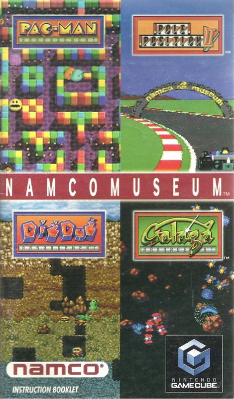 Manual for Namco Museum (GameCube): Front