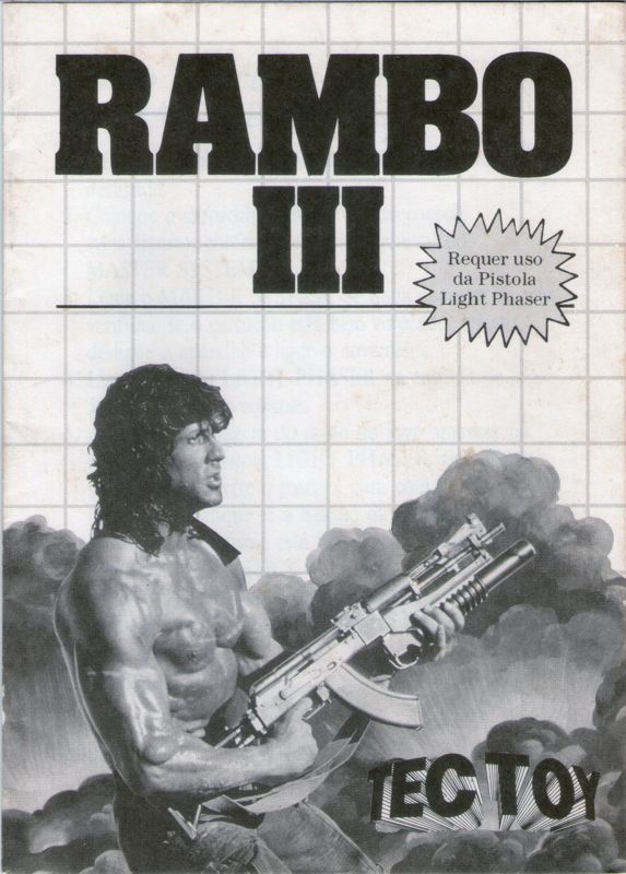 Manual for Rambo III (SEGA Master System): Front