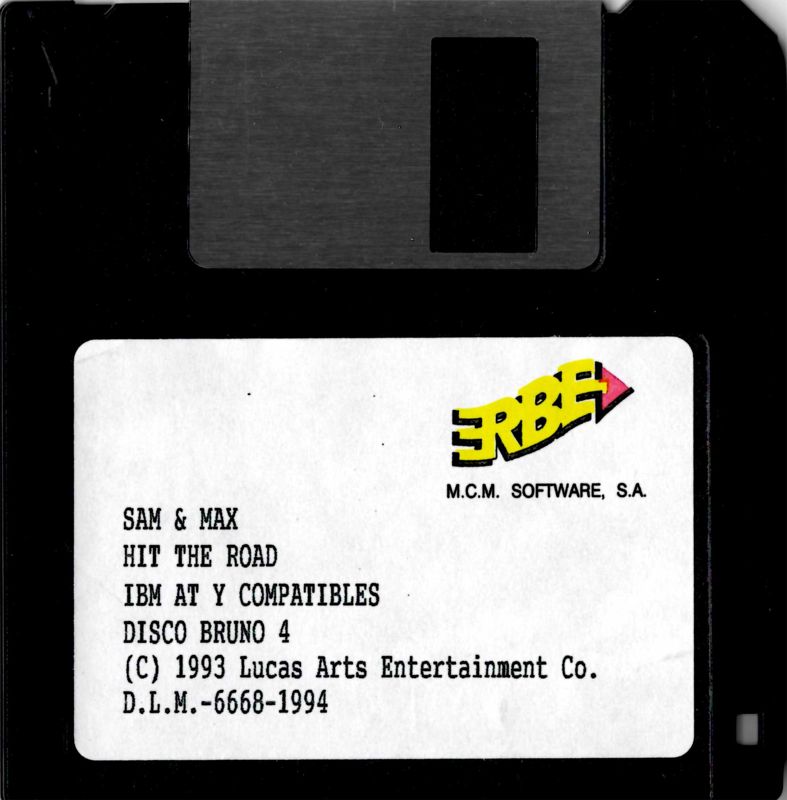 Media for Sam & Max: Hit the Road (DOS): Disk 4