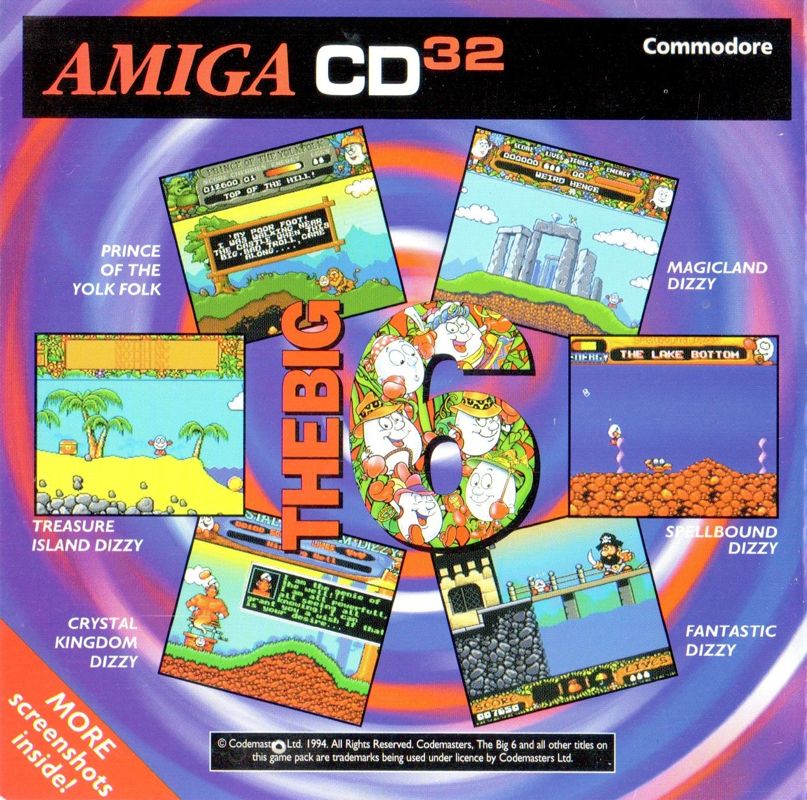 Inside Cover for The Big 6 (Amiga CD32): Inside Back