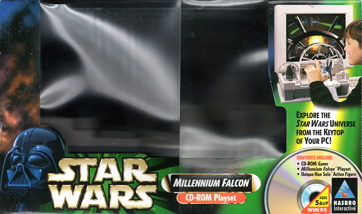 Star Wars Millennium Falcon CDROM Playset cover or packaging material