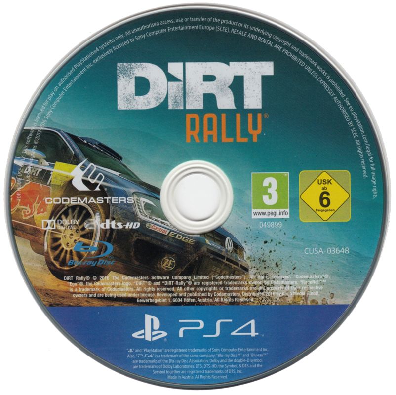 Media for DiRT: Rally (Legend Edition) (PlayStation 4)