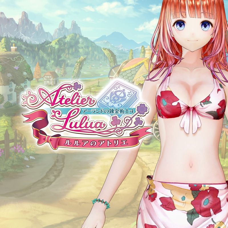 Front Cover for Atelier Lulua: The Scion of Arland - Rorona's Swimsuit "Floral Pareo" (PlayStation 4) (download release)