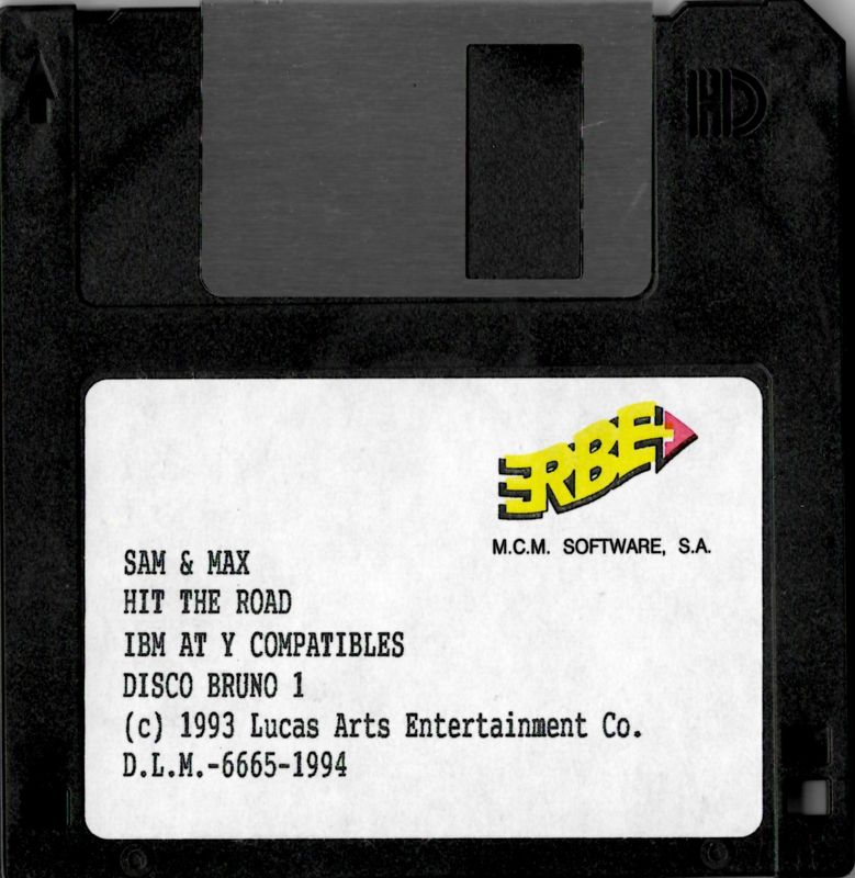 Media for Sam & Max: Hit the Road (DOS): Disk 1