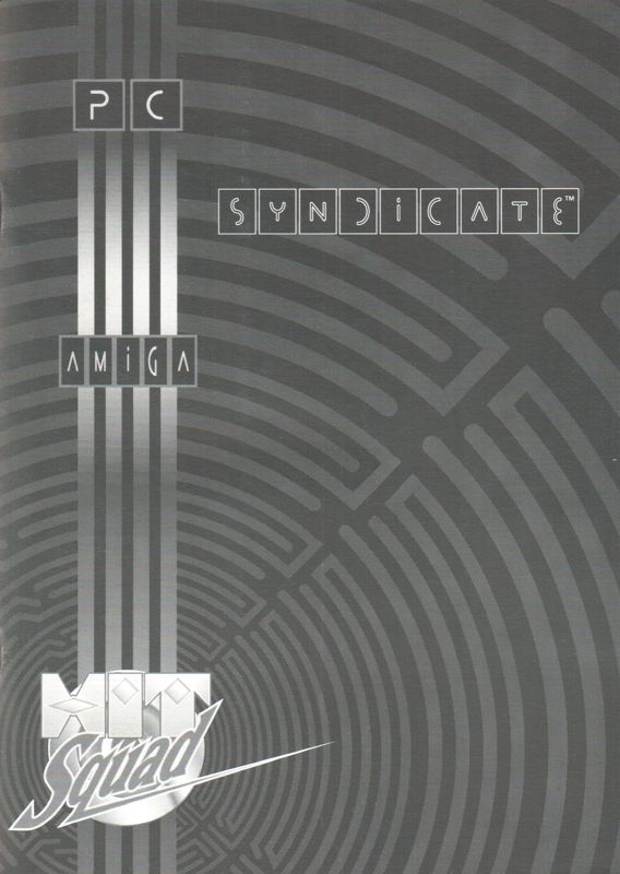Manual for Syndicate (Amiga) (Hit Squad "Platinum Edition" budget re-release)
