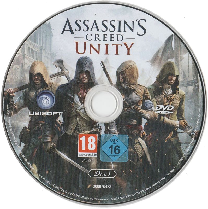 Media for Assassin's Creed: Unity (Bastille Edition) (Windows): Disc 5