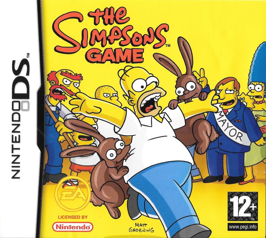 Front Cover for The Simpsons Game (Nintendo DS)