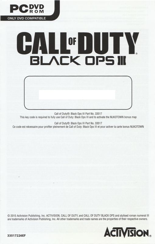 Call of Duty: Black Ops cover or packaging material - MobyGames