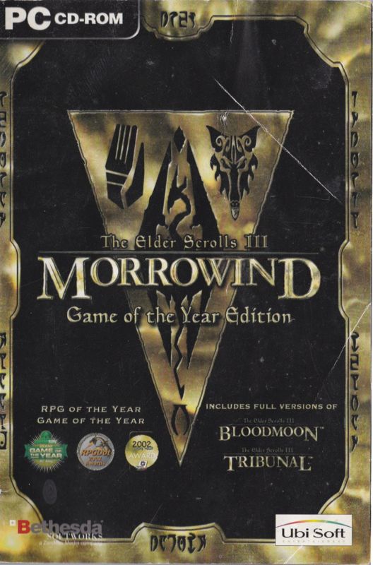 Manual for The Elder Scrolls III: Morrowind - Game of the Year Edition (Windows): Front