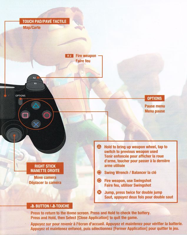 Inside Cover for Ratchet & Clank (PlayStation 4): Right