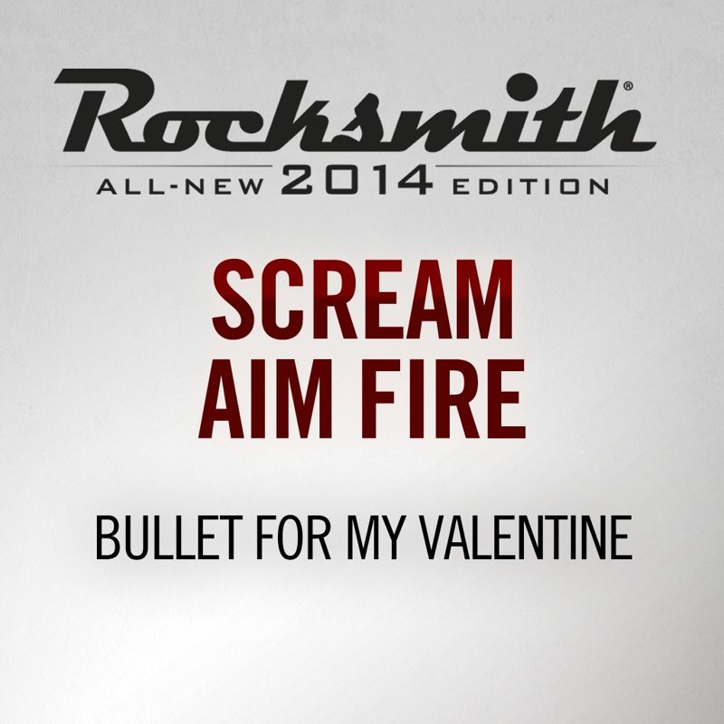 Front Cover for Rocksmith: All-new 2014 Edition - Bullet For My Valentine: Scream Aim Fire (PlayStation 3 and PlayStation 4) (download release)