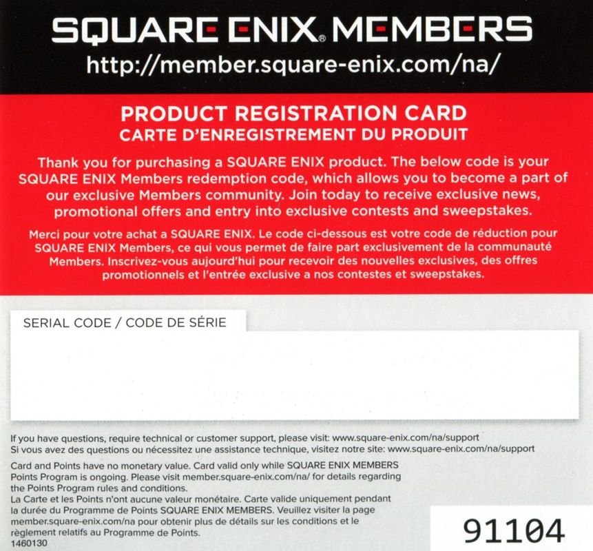 Extras for Hitman: Absolution (PlayStation 3): Registration Card