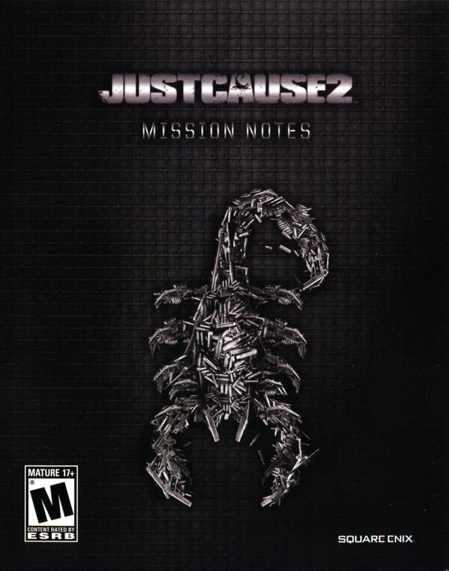 Extras for Just Cause 2 (PlayStation 3): Mission Notes - Front